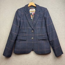 JOULES Tweed Jacket UK 10 Navy