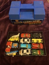 MATCHBOX CARRY CASE WITH TRAY FULL MATCHBOX CARS AS PHOTO .USED ,