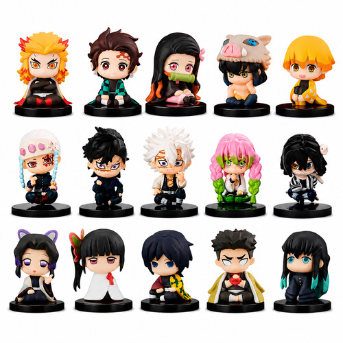 15pcs demon slayer - demon,