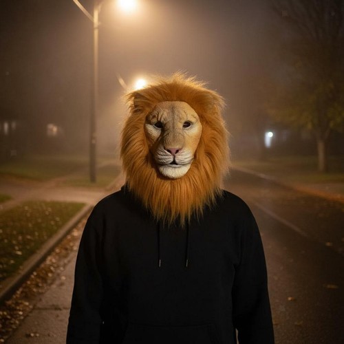 Lion head mask for adults - head,