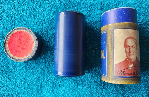 Edison blue amberol cylinder - amberol,