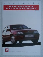 Vauxhall Astra / Astra Belmont Brochure 1989: GTE,Convertible,SRi,CD,GL,LXi,L,Me