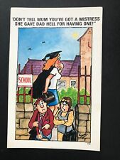 Vintage Sapphire Postcard Seaside  Postcard  School mistress