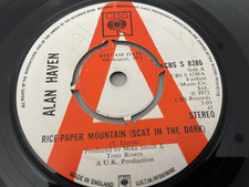 ALAN HAVEN 7" VINYL PROMO SINGLE 'RICE-PAPER MOUNTAIN' 1972 CBS 8286