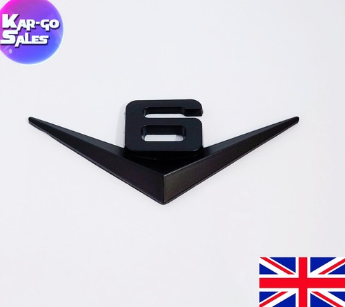 Black metal car emblem - black,