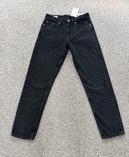 Zara Slim Taper Black Jeans