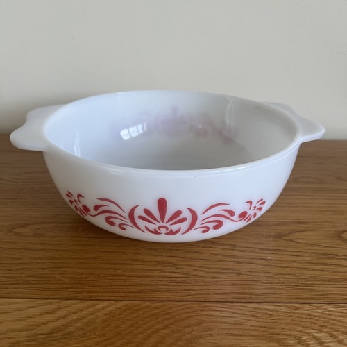 Pyrex jaj red scroll - jaj,