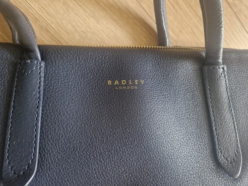 Radley navy pebbled - navy, leather
