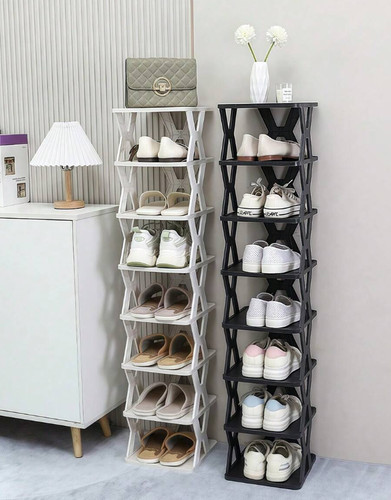 Slim narrow shoe rack multi - shoe,