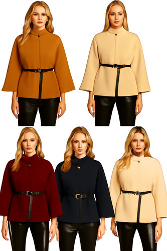 New women belted - belted, cape