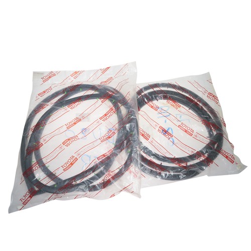 Front door weatherstrip set - front,