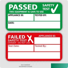 PAT Test Passed or Failed Stickers Electrical Safety Self Adhesive Labels