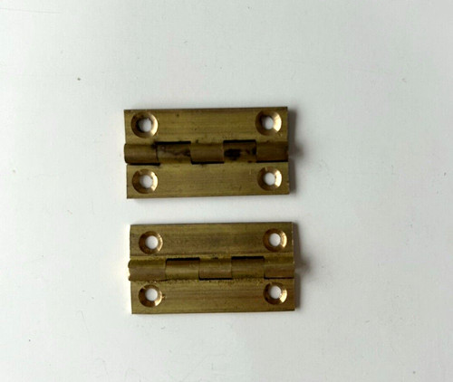 Pair solid brass box - of,