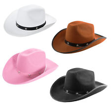 STAR STUDDED COWBOY HAT WILD WESTERN FANCY DRESS PARTY COWGIRL COSTUME ACCESSORY