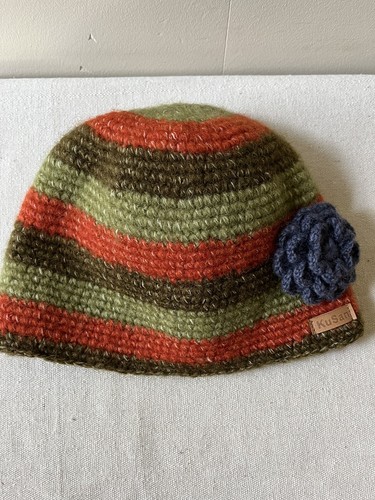 Kusan crochet striped beanie - kusan,