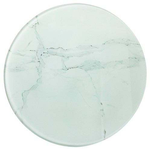 Tempered glass round - round, top
