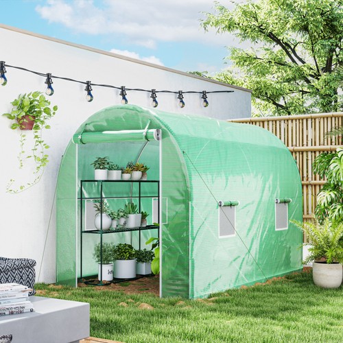 Polytunnel greenhouse with - polytunnel,