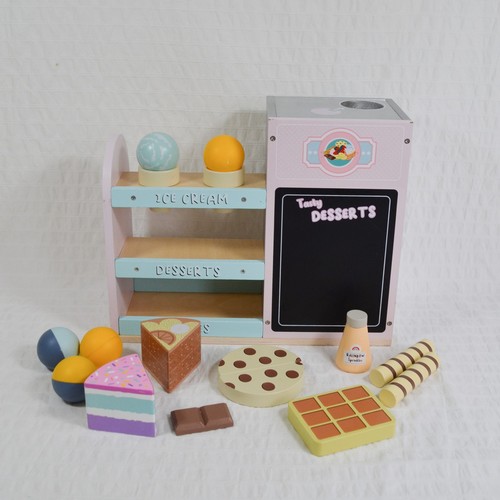 Wooden ice cream counter - wooden,