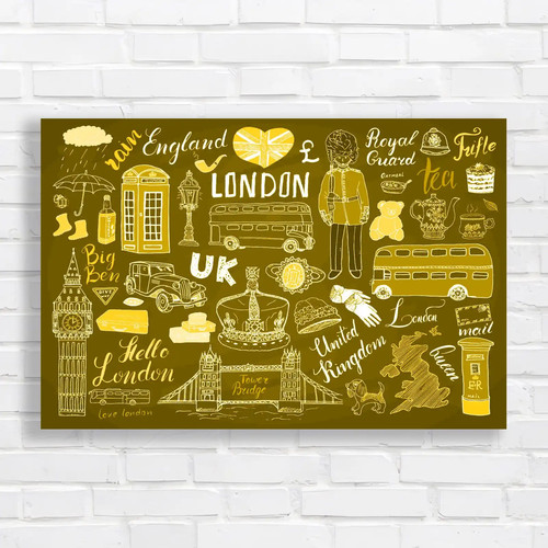 London city doodles tower - doodles,