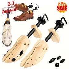 Shoe Widener Solid Pine Wood Adjustable Shoe Tree 41-46 Pair for Men’s Footwear