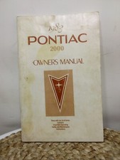 Vtg 1983 Pontiac 2000 Owners