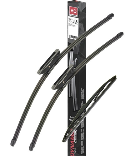 Front rear wiper blades - wiper, fits