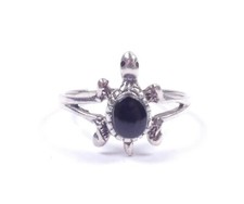 Onyx Turtle Or Tortoise Ring
