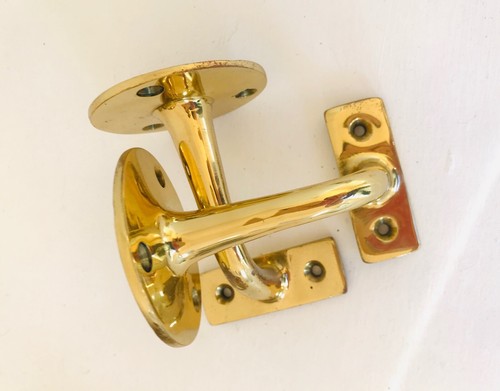 Brass handrail bannister stair - bannister,