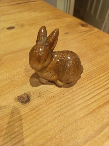 Vintage small brown porcelain - brown,