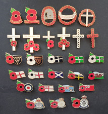REMEMBRANCE MILITARY VETERAN PIN BADGES