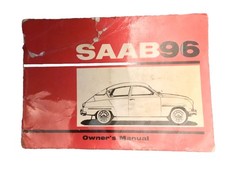 Saab 96 1963 OEM Owner's Manual Hand-Book Service Tune-up Repair Glove Box Guide
