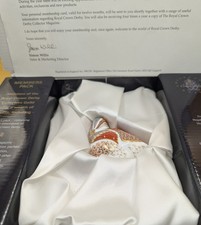 ROYAL CROWN DERBY PAPERWEIGHT TEAL DUCKLING COLLECTORS GUILD GOLD STOPPER BOXED