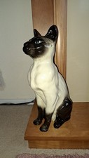 Beswick Fireside Siamese Cat 13" or 33cm  High Blue Eyes Model Num 2139