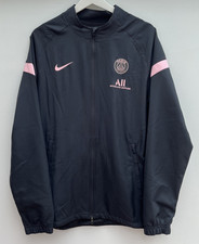 PSG Nike Track Jacket Black Paris Saint Germain Training Top Mens Medium