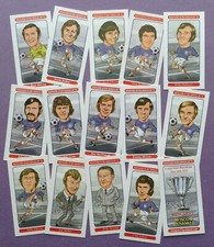 GLASGOW RANGERS 1972 ECWC CARICATURE CARD SET