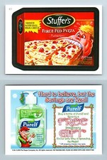 Stuffer's Force Fed Pizza #41 Wacky Packages Series 7 Topps 2010 Card / Sticker