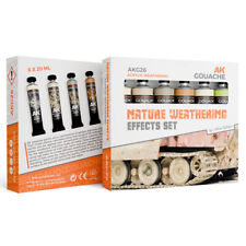 AK Interactive AKG26 Gouache: Nature Weathering Effects Set (6 x 20ml Tubes)