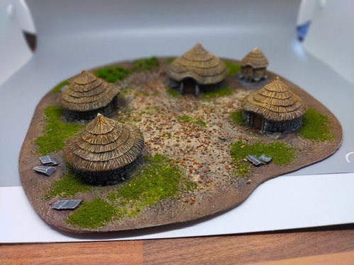 15mm dark ages village terrain - village,