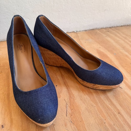 Bass women s denim wedge - bass,