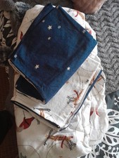 Christmas  duvet Cover Set KING size George Home Asda 100% Brushed Cotton