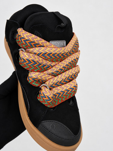 Lanvin curb sneakers black - lanvin,