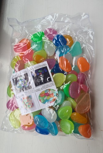 Glow the dark pebbles - in,