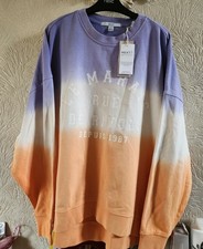 TIE DYE ORANGE PURPLE LOOSE