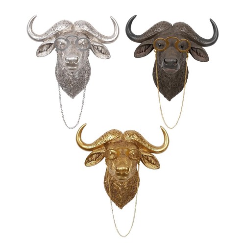 Resin animal head wall - resin,