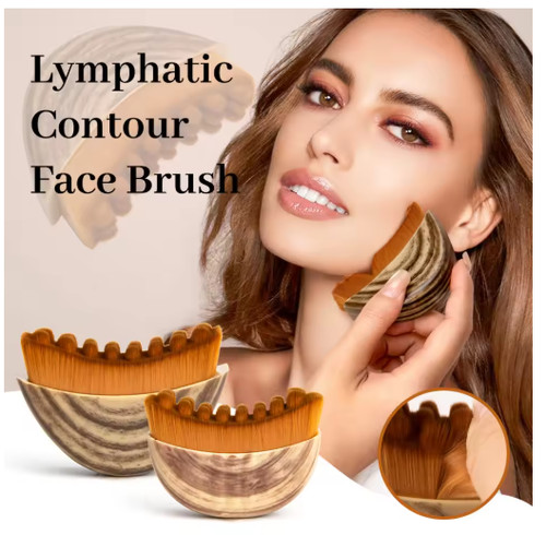 Wooden facial sculpting face - wooden,