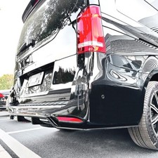 FOR MERCEDES V CLASS W447 2018-2023 GLOSS BLACK DIFFUSER SPLITTER AMG LINE