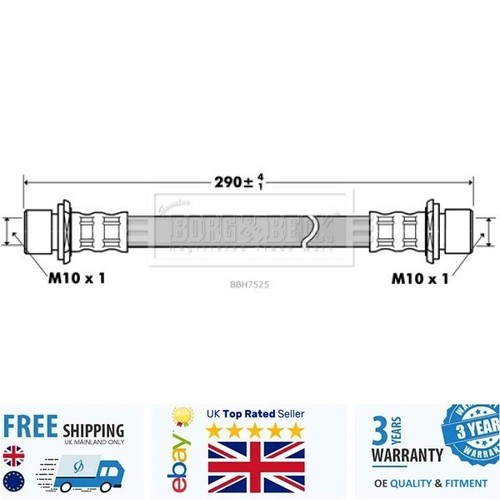 Brake hose bbh7525 - brake, for