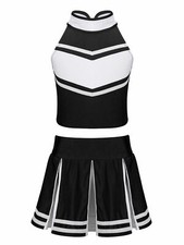 UK Girls Cheer Costume Team Uniform School Cheerleading Fancy Dress Outfits
