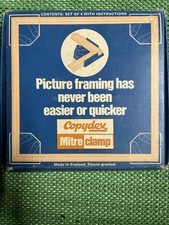 Vintage Copydex Mitre Clamps - Picture Framing Tools including Instruction