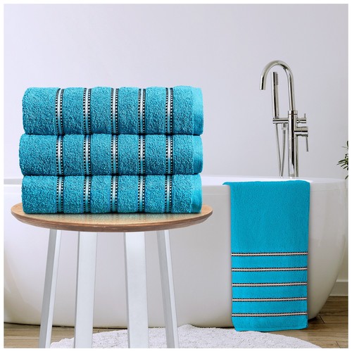 3pk bromley stripes towel - towel, 100%